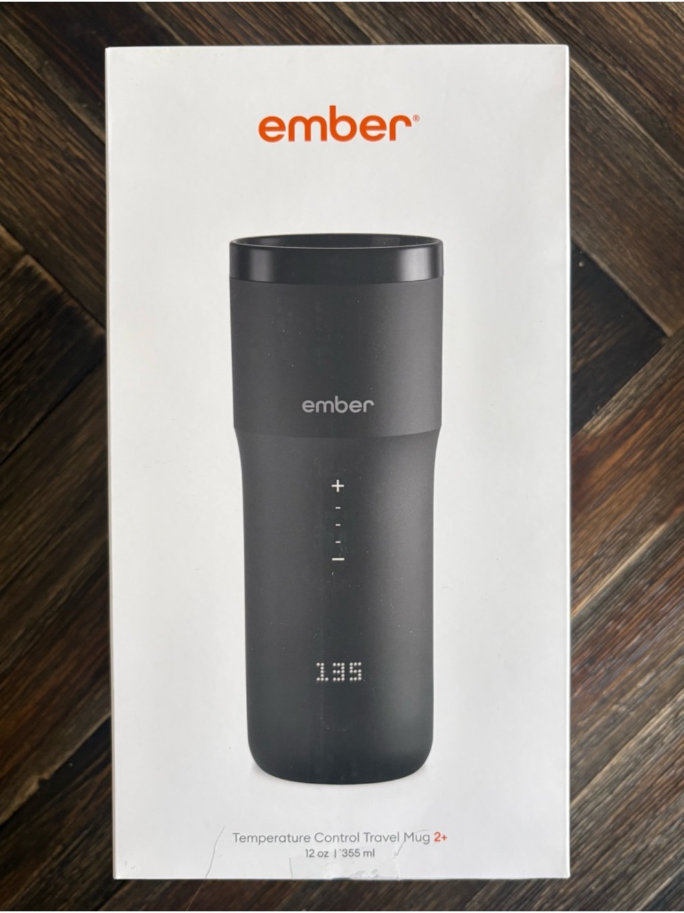 🆕 Black Ember Control Travel Mug 2+,
12 oz Smart Temp. Control w Find My Apple
